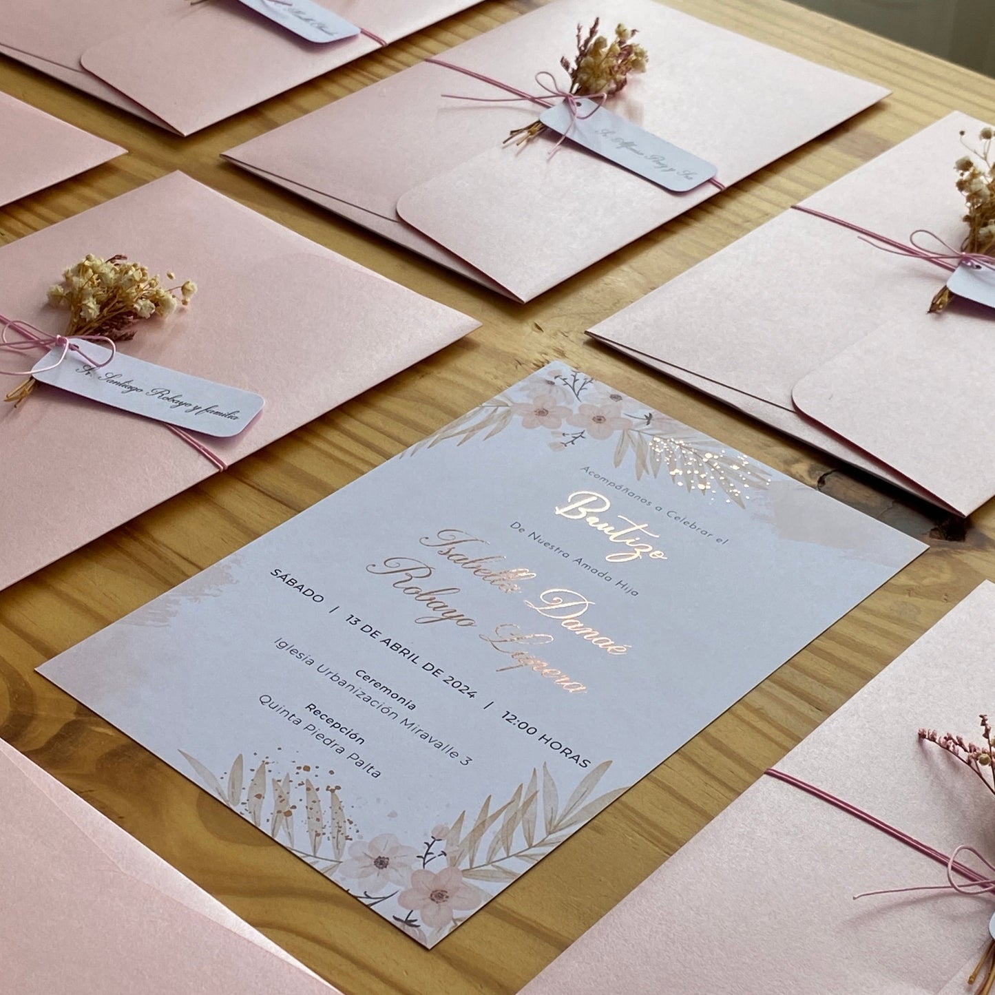 Invitaciones de Bautizo Hadar