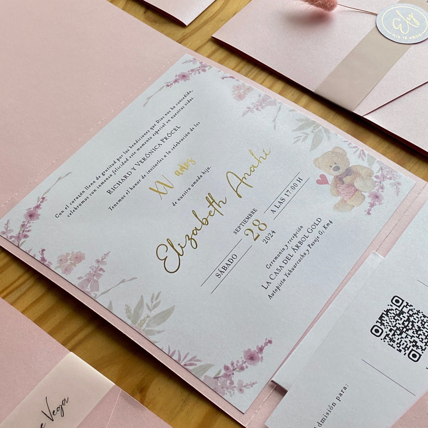 Invitaciones de 15 años Rigel