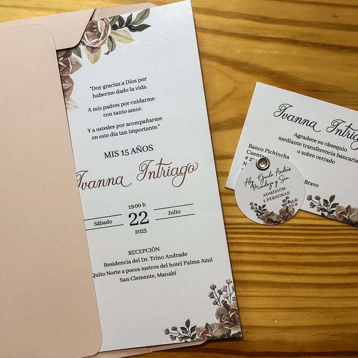 Invitación 15 años Op. 3