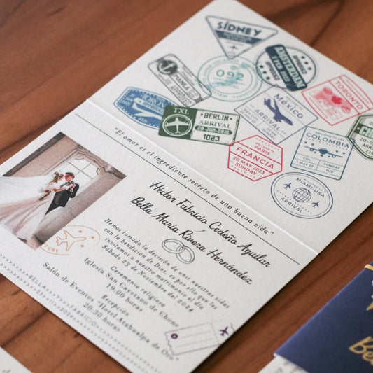 Invitaciones de Boda Pasaporte