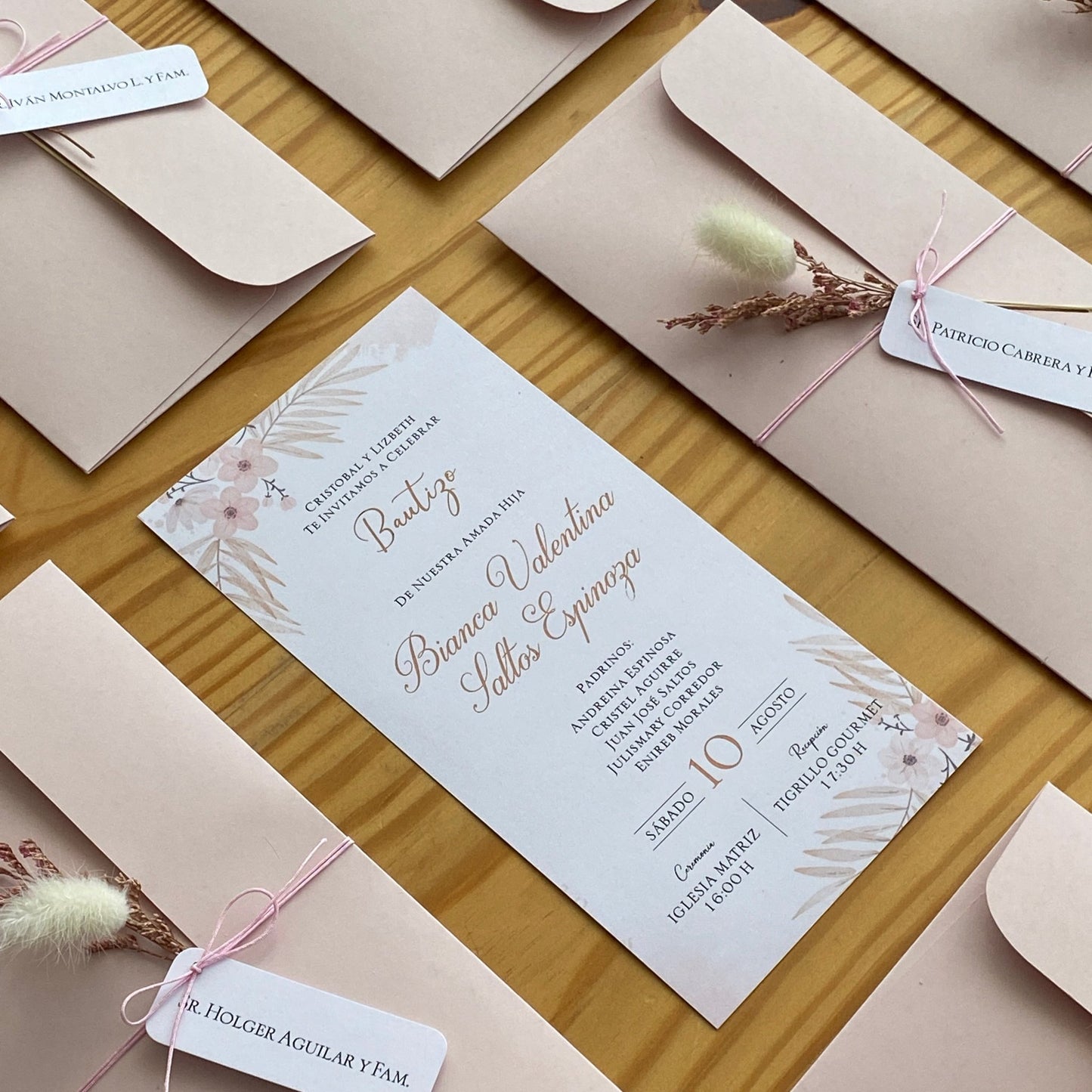 Invitaciones de Bautizo Capella