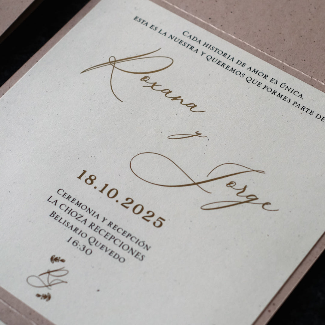 Invitación de boda Orión minimalista – El Perro Lunar Quito