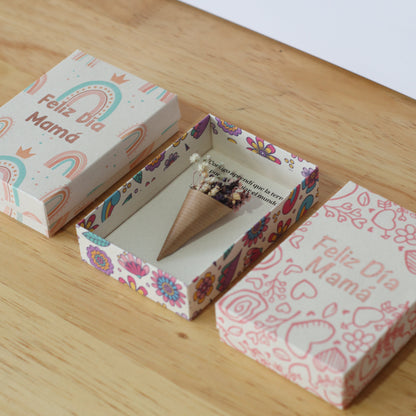 MINI RAMO EN CAJA FELIZ DIA MAMÁ