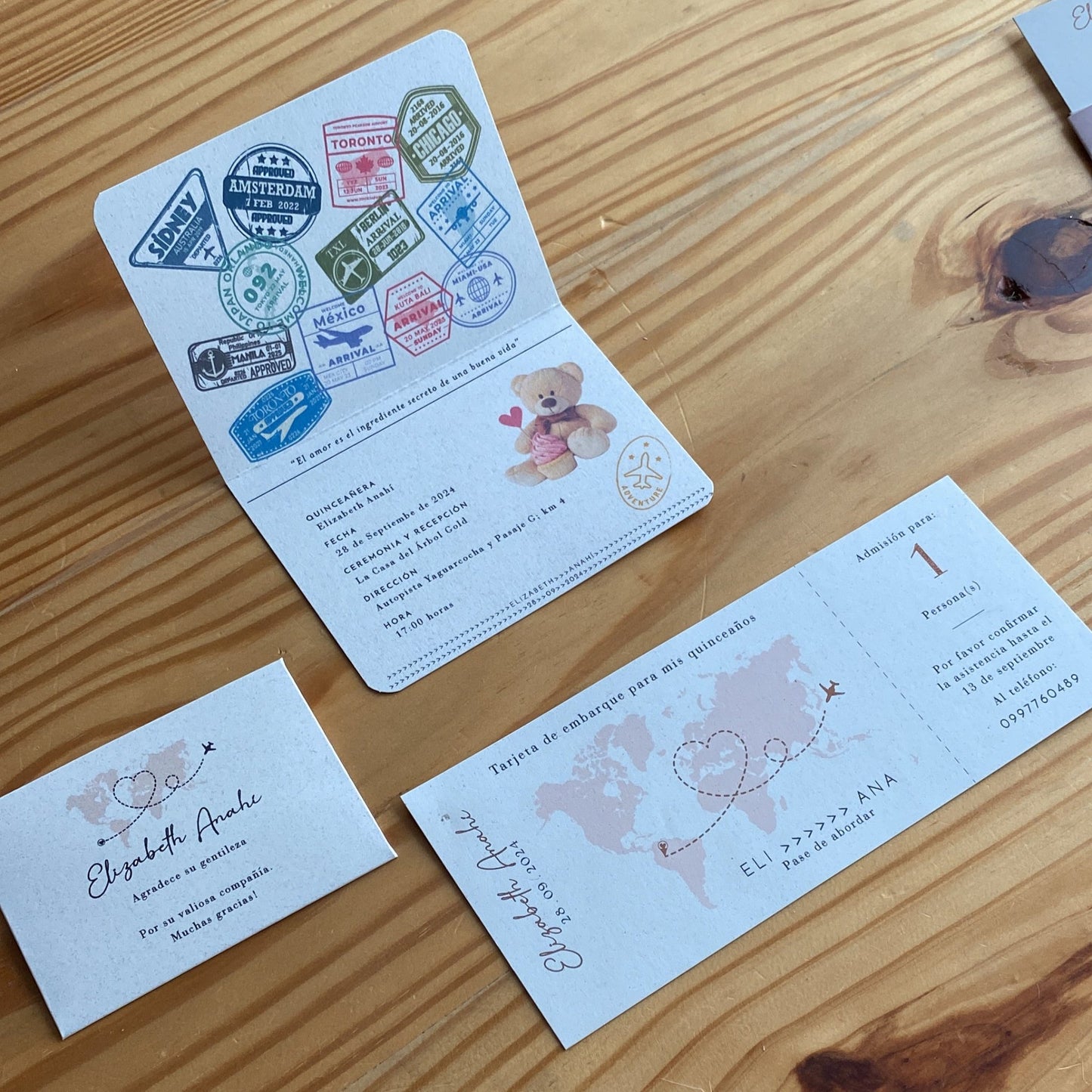 PASAPORTE QUINCEAÑERA