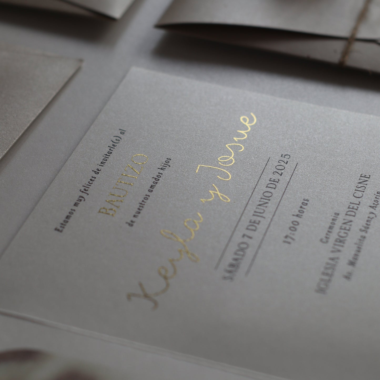 Invitaciones de Bautizo Atik