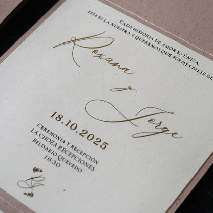 Invitación de boda Orión minimalista – El Perro Lunar Quito